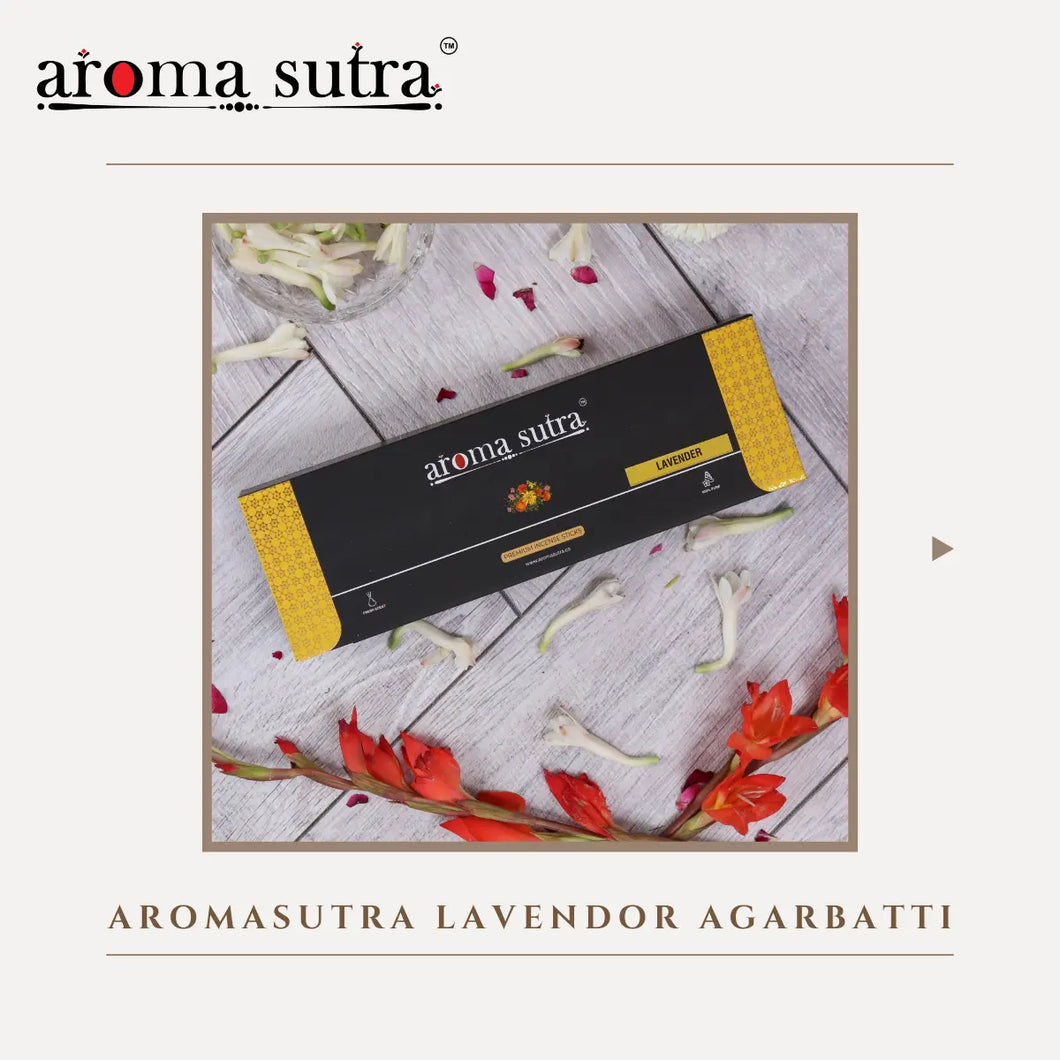 Lavender incense Stick | 240 gram AromaSutra by Lekhh Enterprises