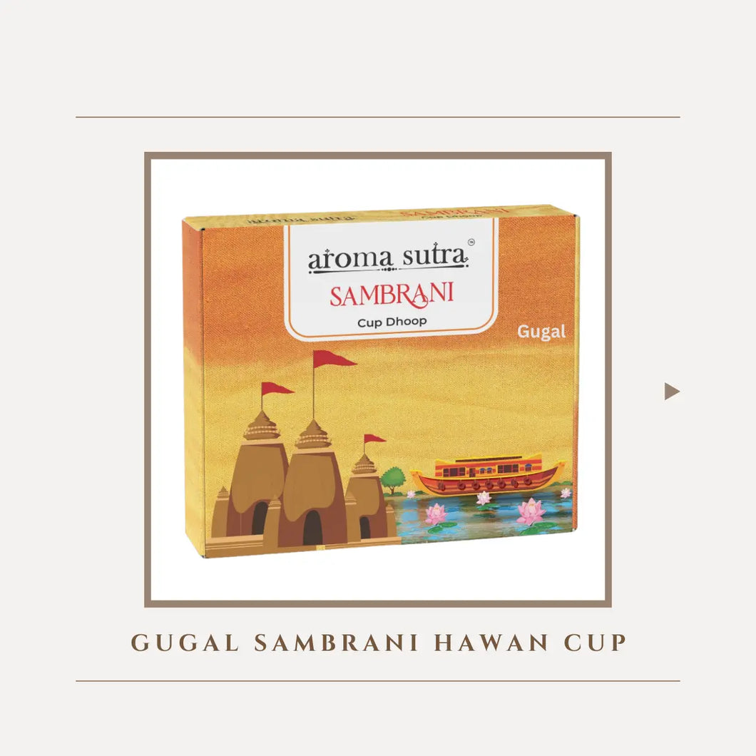 GUGAL SAMRANI HAWAN CUP | PACK OF 12 CUP AromaSutra by Lekhh Enterprises